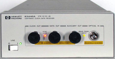 AGILENT 83446A Lightwave Clock/Data Receiver