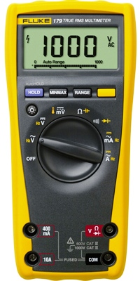 FLUKE 179 Handheld True RMS Digital Multimeter with Temperature