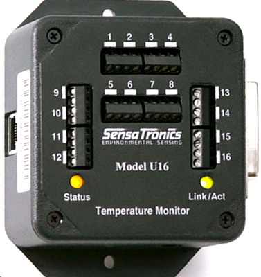 SENSATRONICS U16 16-Ch Temperature Monitor