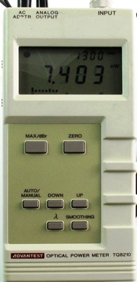 ADVANTEST TQ8210 Handheld Optical Power Meter