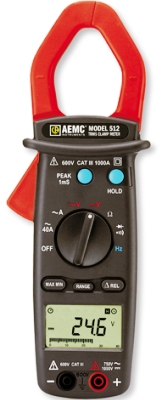 AEMC 512 1000 Amp True RMS AC/DC Clamp Meter