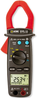 AEMC 514 1000 Amp True RMS AC/DC Clamp Meter