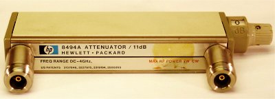 Keysight (Agilent) 8494A 4 GHz 11 dB Manual Step Attenuator
