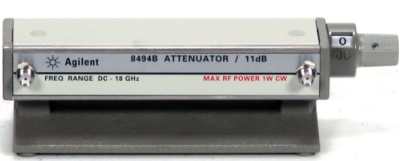 Keysight (Agilent) 8494B 18 GHz 11 dB Manual Step Attenuator