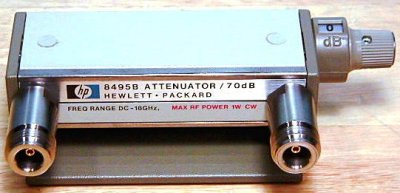 Keysight (Agilent) 8495B 18 GHz 70 dB Manual Step Attenuator