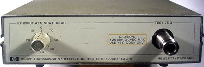 Keysight (Agilent) 8502B 75 ohm Transmission/Reflection Test Set