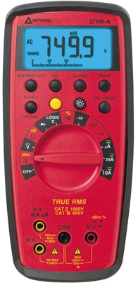 AMPROBE 37XR-A True RMS Digital Multimeter with Component and Logic Test