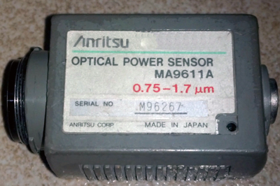 ANRITSU MA9611A 750 to 1700 nm InGaAs Optical Power Sensor
