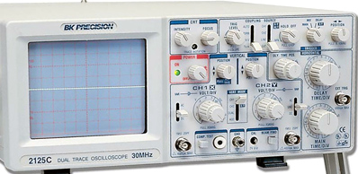 BK PRECISION 2125C 2 Ch 30 MHz Analog Oscilloscope