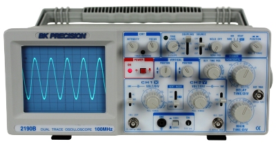 BK PRECISION 2190B 2 Ch 100 MHz Analog Oscilloscope
