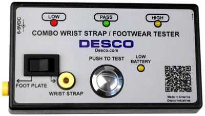 DESCO 19280 Combination Wrist Strap and Footwear Tester