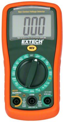 EXTECH INSTRUMENTS EX310 Mini Manual Ranging MultiMeter with Voltage Detector