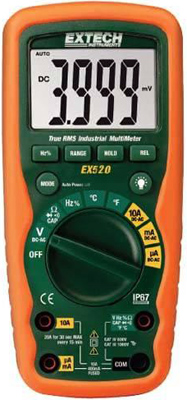 EXTECH INSTRUMENTS EX520 True RMS Industrial MultiMeter