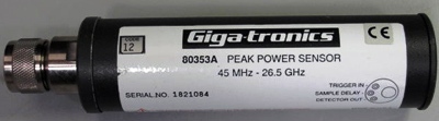 GIGATRONICS 80353A 26.5 GHz Peak Power Sensor