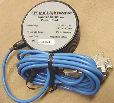 ILX LIGHTWAVE OMH-6703B 400 to 1100 nm Silicon Optical Power Measurement Head