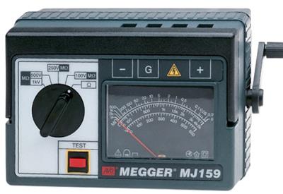 MEGGER MJ159 100/250/500/1000 V Insulation Tester