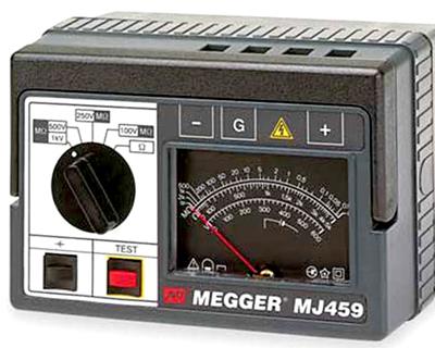 MEGGER MJ459 100/250/500/1000 V Insulation Tester