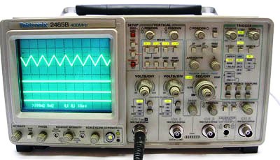 TEKTRONIX 2465B 4 Ch 400 MHz Analog Oscilloscope TEKTRONIX 2465B 4 Ch 400 MHz Analog Oscilloscope