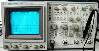 TEKTRONIX 2467B 4 Ch 400 MHz Analog Oscilloscope TEKTRONIX 2467B 4 Ch 400 MHz Analog Oscilloscope