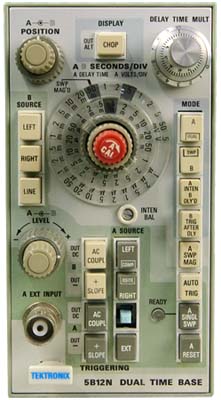 TEKTRONIX 5B12N Dual Sweep Time Base Amplifier Plug-in TEKTRONIX 5B12N Dual Sweep Time Base Amplifier Plug-in