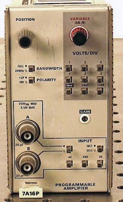 TEKTRONIX 7A16P Programmable Amplifier Plug-in TEKTRONIX 7A16P Programmable Amplifier Plug-in
