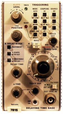 TEKTRONIX 7B15 Horizontal Time Base Plug-in TEKTRONIX 7B15 Horizontal Time Base Plug-in