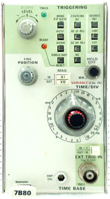 TEKTRONIX 7B80 Horizontal Time Base Plug-in TEKTRONIX 7B80 Horizontal Time Base Plug-in