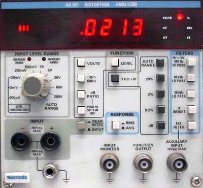 TEKTRONIX AA501 Distortion Analyzer Plug-In
