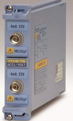 YOKOGAWA 701275 2-Ch Acceleration /  Voltage Module (w Anti-Aliasing Filter)