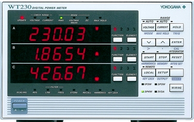 YOKOGAWA WT230-760503 3-input Element Digital Power Meter