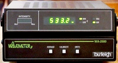 BURLEIGH WA-2500 Wavemeter Jr Wavelength Meter BURLEIGH WA-2500 Wavemeter Jr Wavelength Meter