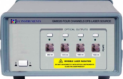 UC INSTRUMENTS GM8026 Four Channel Desktop DFB Laser Source UC INSTRUMENTS GM8026 Four Channel Desktop DFB Laser Source